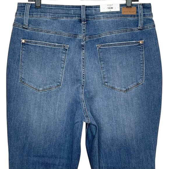 Judy Blue NWT High Waist Slim Fit Ankle Jeans Plus Size 16W Stretch Denim - Picture 5 of 8